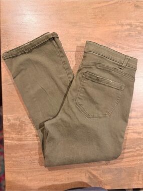 Democracy ABsolution Women's Olive Green Boyfriend Jeans